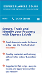 Mobile Screenshot of expresslabels.co.uk